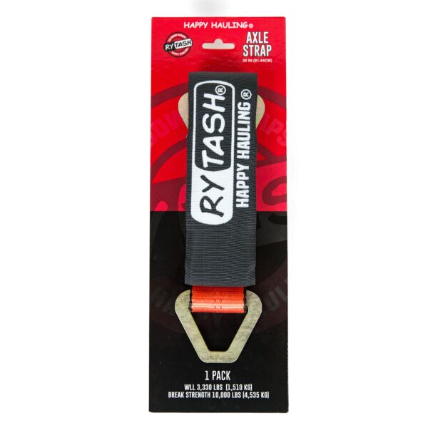 Retail packaging for Rytash 36 inch axle strap